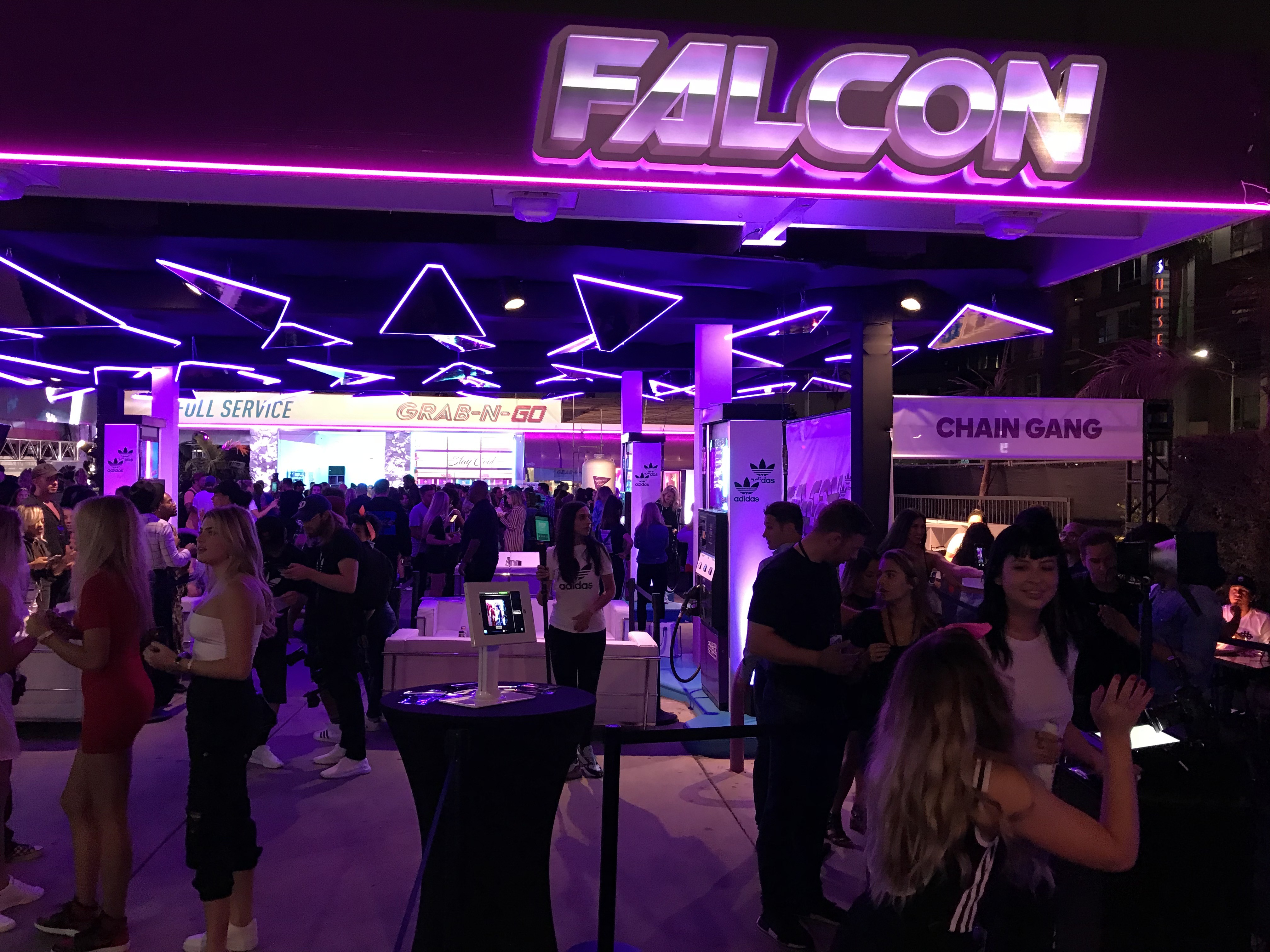 Image Options Helps out with an Incredible Event Space Launch for Adidas Falcon Sneakers